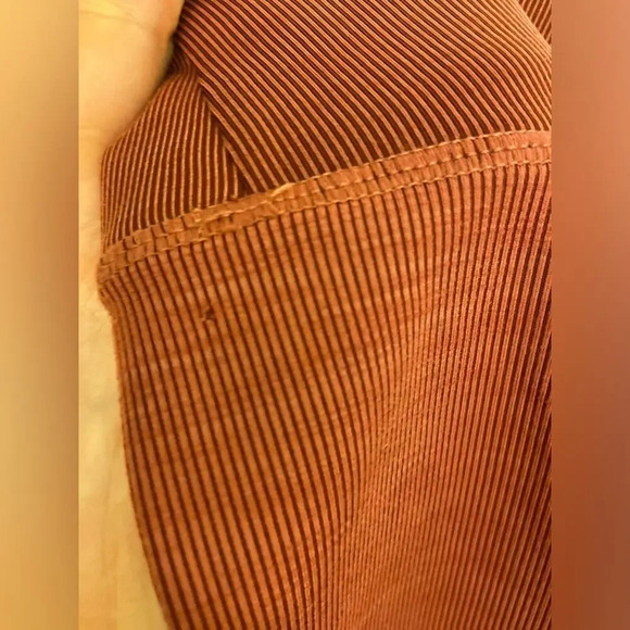 Vuori Ribbed Full Length Legging Brick Size XS - Picture 3 of 5